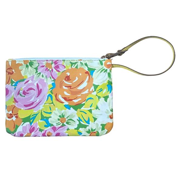 Anne Klein‎ Flowered Zip Top Wristlet - Picture 1 of 6